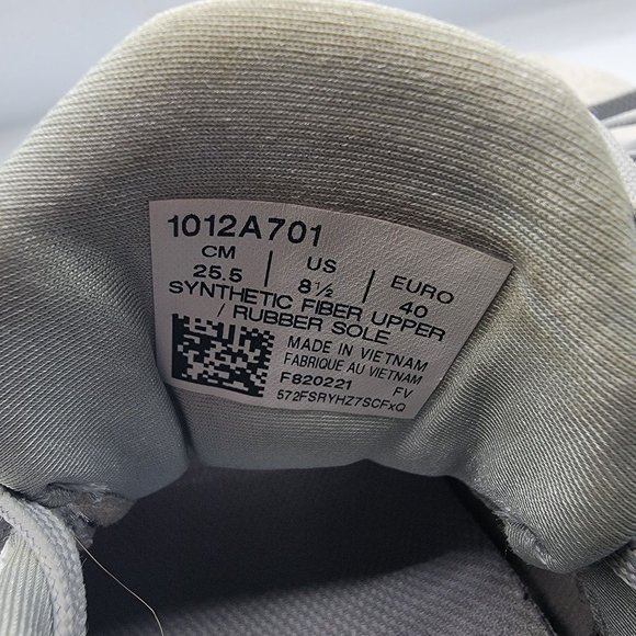 Asics Dynablast Women 8.5 Gray Purple Running Shoes Lace Up Low Top 1012A701 - Picture 9 of 13